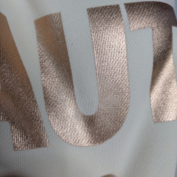 J Crew Cream Rose Gold Beaute Sweatshirt S - Picture 4 of 9